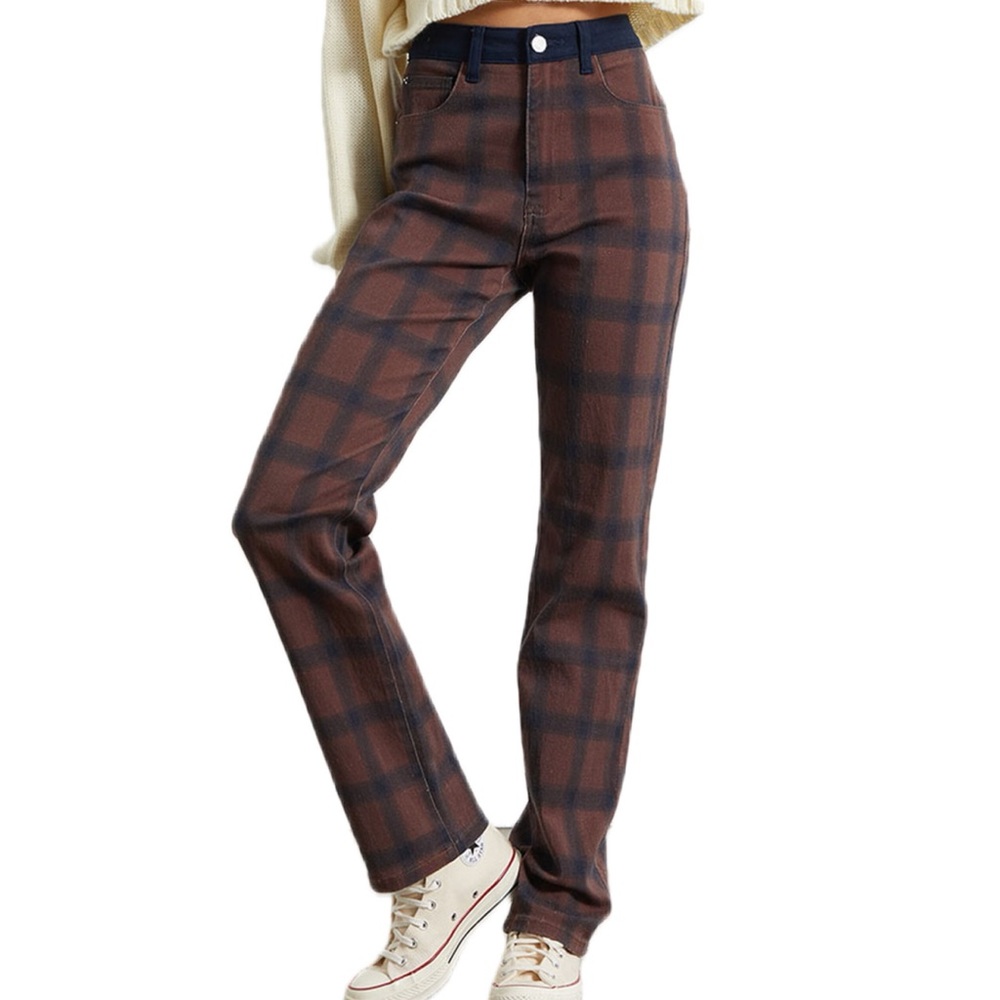 WeWoreWhat Plaid Colorblock Icon Jeans Size 25